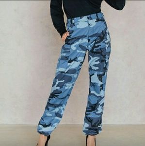 Blue Urban Outfitters Camo Pants